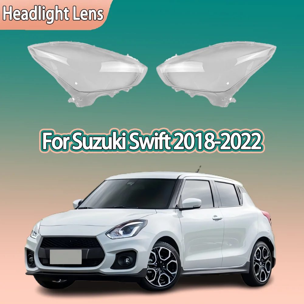 

Крышка передних фар автомобиля для Suzuki Swift 2018 2019 2020 2021 2022, стеклянный чехол для фар, крышка объектива фар, автомобильные аксессуары