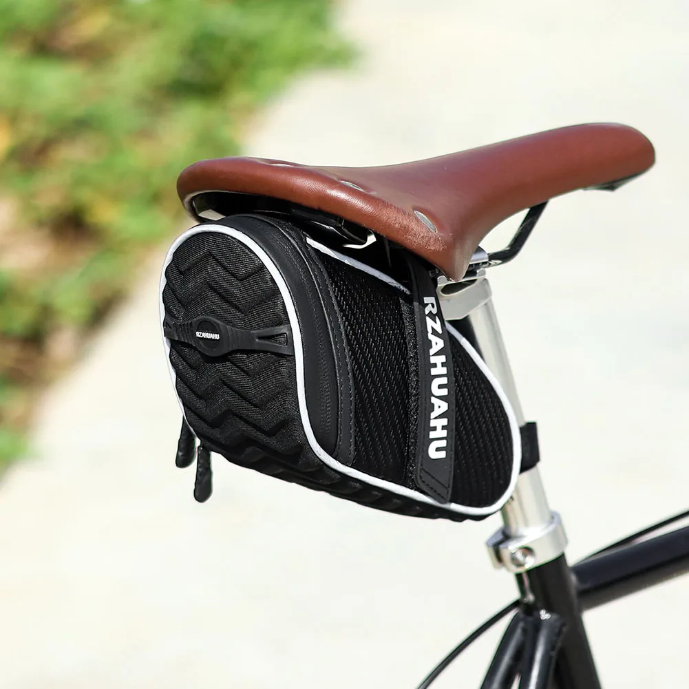 

1л велосипедная сумка под сиденьем, водонепроницаемая сумка для велосипедного заднего подседельного штыря, светоотражающая легкая задняя сумка для велосипеда для езды на открытом воздухе