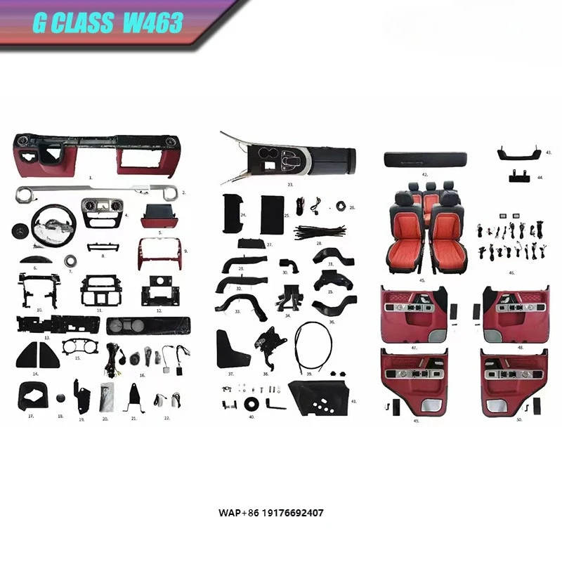 02-18y G Class G55G500G63G350D Car Interior Full Set Old to New 19y Car Interior Modified Parts Car Accessories