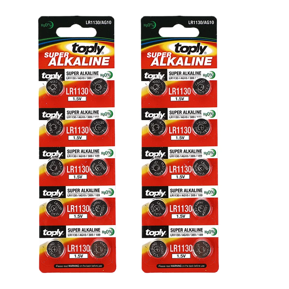 5-35PCS AG10 LR1130 Batteries 389A LR1130 LR54 L1131 SR1130 1.55v Button Cell Coin Battery for Watches Calculators Lasers