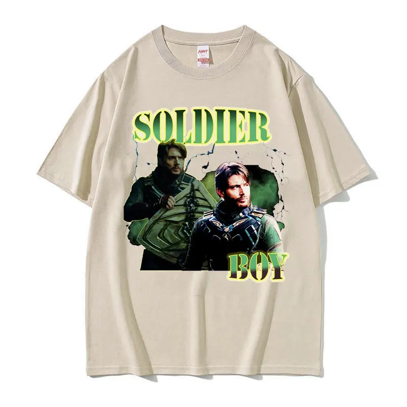 Limited The Soldier Boy Jensen Ackles Graphic T Shirt Men Fashion Trending Oversized Tee Shirt Unisex O-Neck Cotton T-shirt Tops