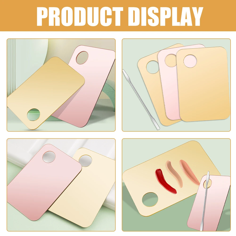 

3 set Powder Palette Set Foldable Makeup Mixing Tools Travel Foundation Eyeshadow Color Blending Plates Durable Multi