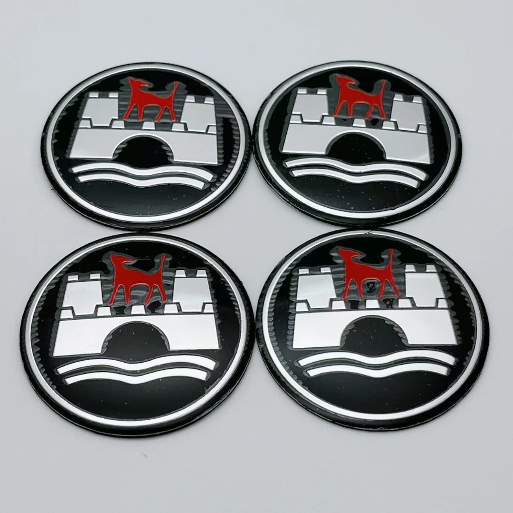اكسسوارات السيارات 4 قطعة 56 مللي متر 65 مللي متر وولفسبورغ طبعة شعار سيارة محور عجلات مركز قبعات الحافات يغطي ملصق الديكور تصفيف السيارة #2