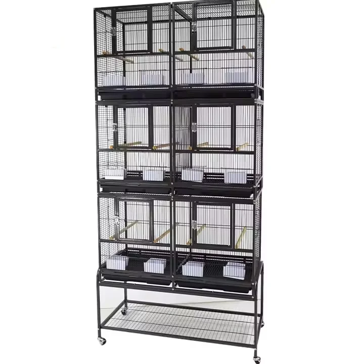 Multi-storey large pet house bird stackable movable splicing bird breeding cage