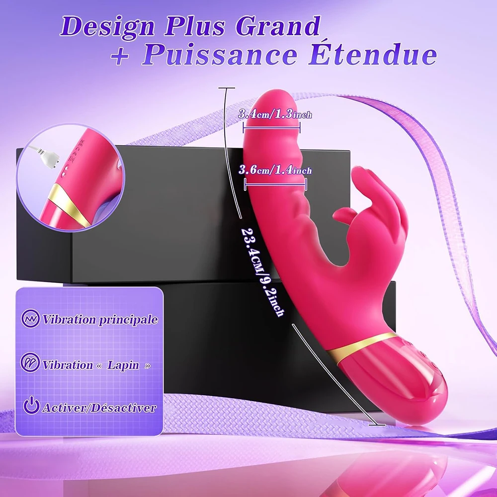 Vagina Clit Rabbit Vibrator For Women G-Spot Vibrator Clitoris Stimulator Female Masturbation Adult Goods Sex Toy For Women_voghion.com