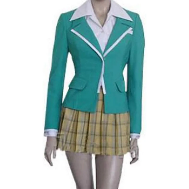 Fulujiacos Womens Costume Dress Moka Akashiya Uniform Cosplay Halloween Costume Outfit