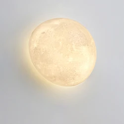 3D Moon Wall Lamps Semicircular Moon Planet Light Minimalist Nordic Home Decor Living Room corridor Bedroom Bedside Wall Lights