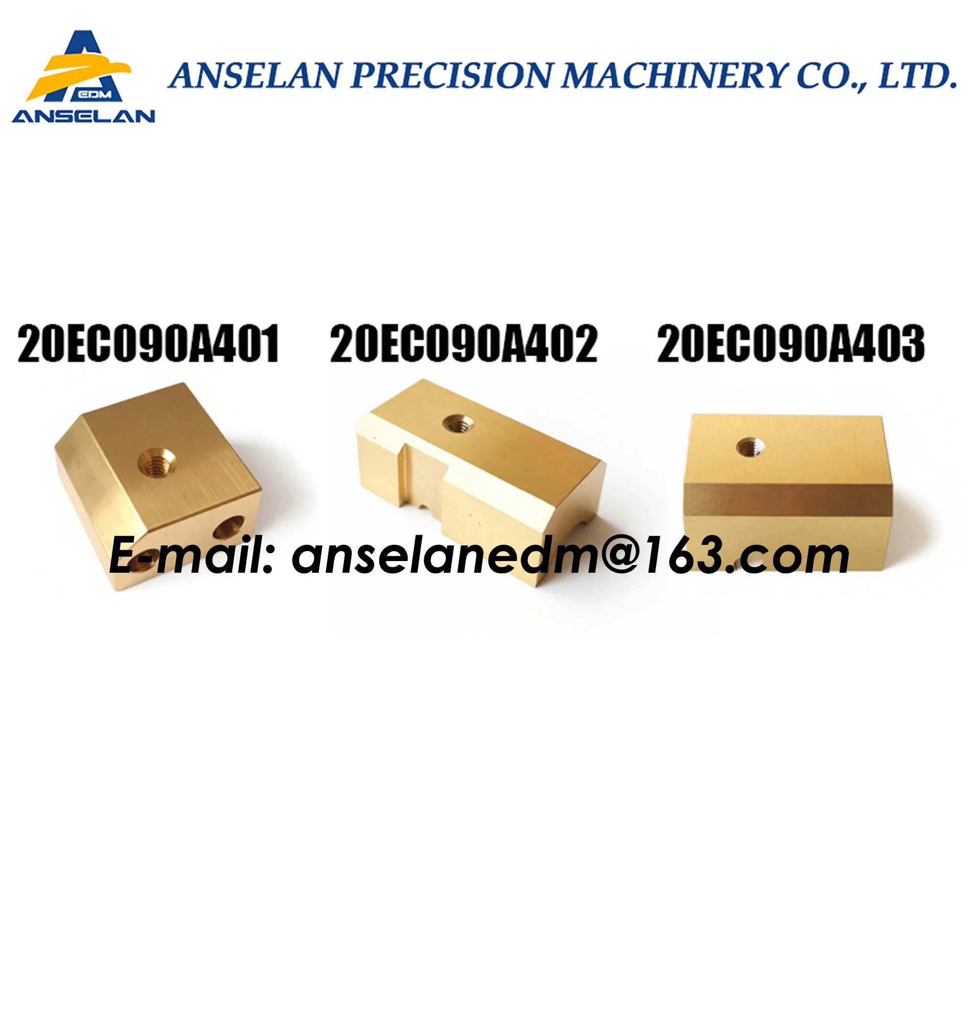 20EC090A401, 20EC090A402, 20EC090A403, 23EC085A404, 23EC085A403, 23EC085A702 EDM Energizing Block Energizing Pusher Block Makin