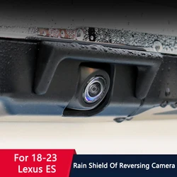 QHCP Car Reverse Camera Rain Shade Cover Anti-rain Protective Sticker Fit For Lexus ES200 260 300H 2018 2019 2020 2021 Accessory