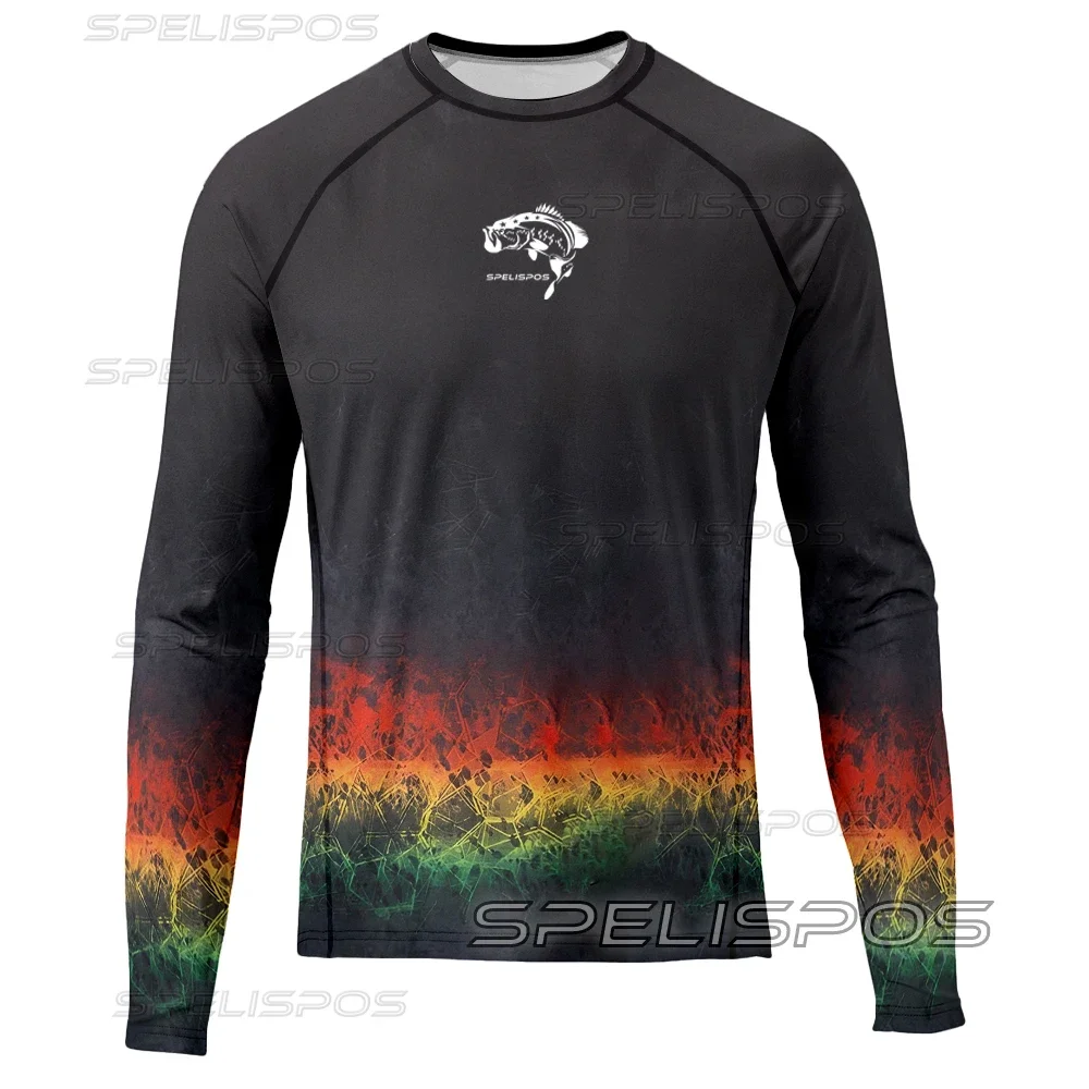 

SPELISPOS Fishing Shirt Men's Long Sleeve Fishing Jersey Performance UPF50+ Quick Dry Tops Lightweight Thin Breathable Outdoor