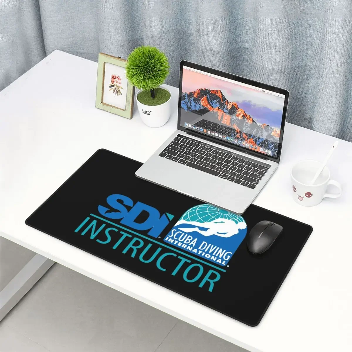 Large Mouse Pad Scuba Diving International (SDI) Gamer PC Laptop Mats Keyboard Carpet ComputerGaming Office Accessories Desk Mat
