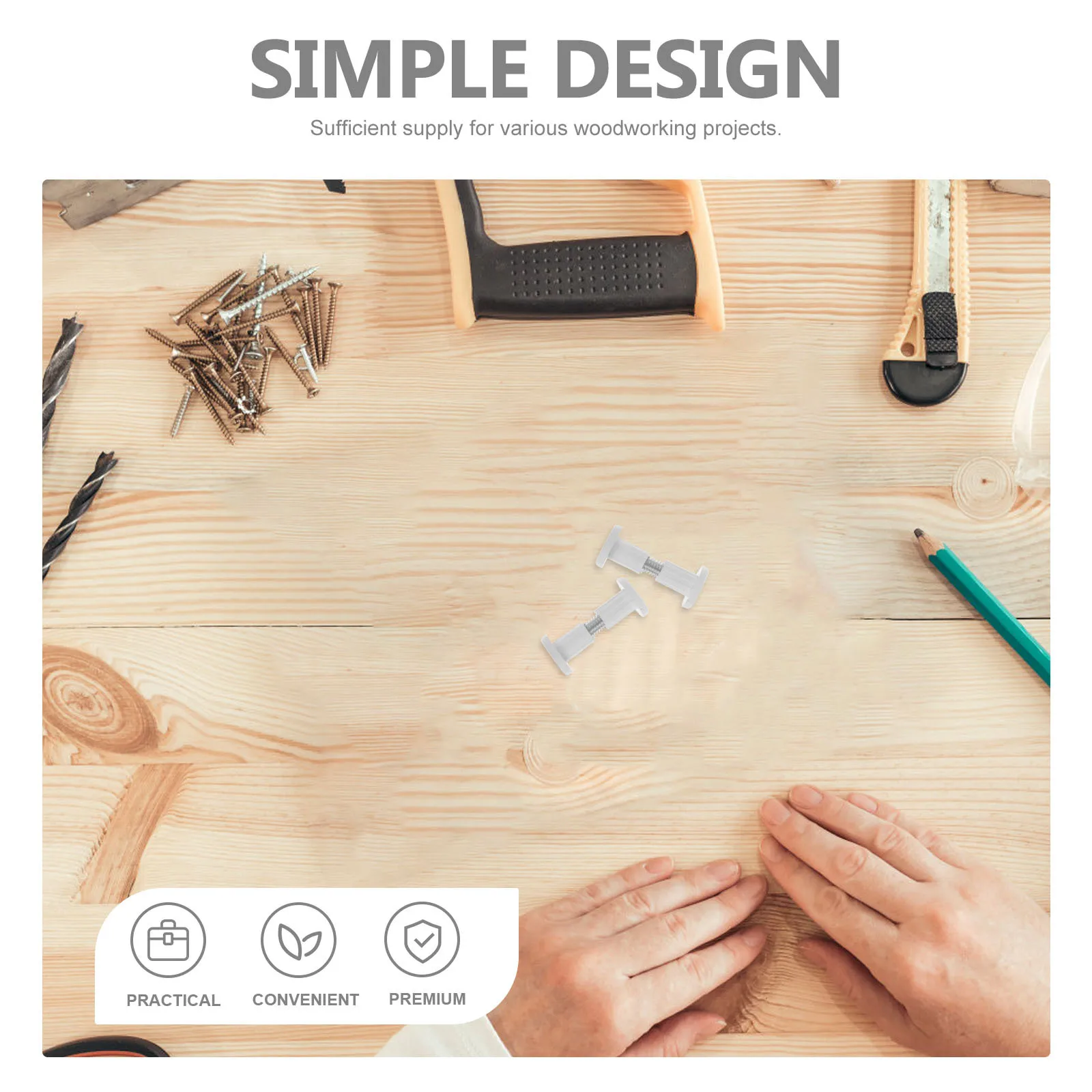 

50pcs Wood Board Connecting Fastener Kit Clamp Nut Submother Docking System Furniture Table Top Joint Hardware Screw Nut Set