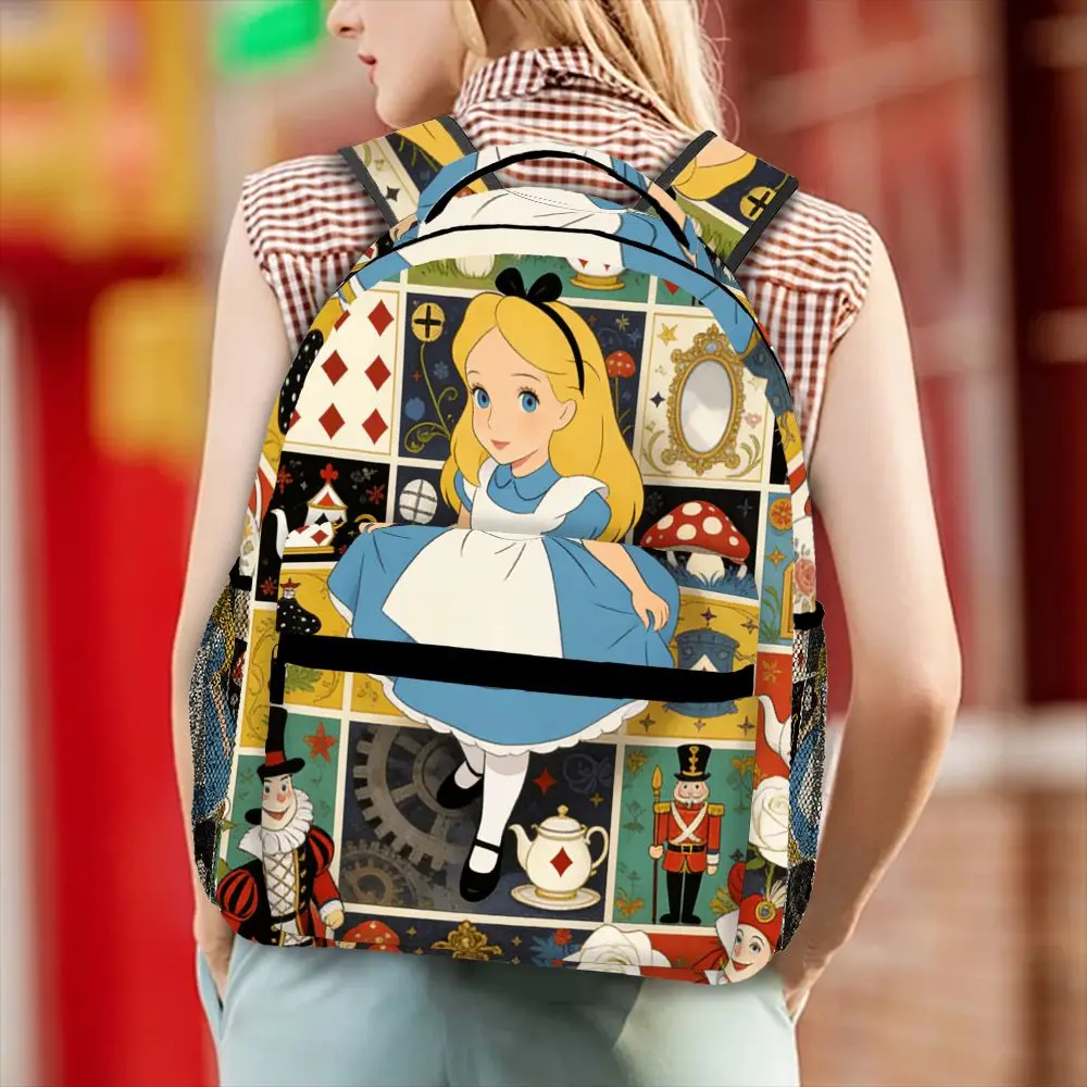 

Рюкзак Disney Alice's Adventures in Wonderland, повседневная сумка, большая вместимость, качественный подарок, индивидуальное повседневное использование