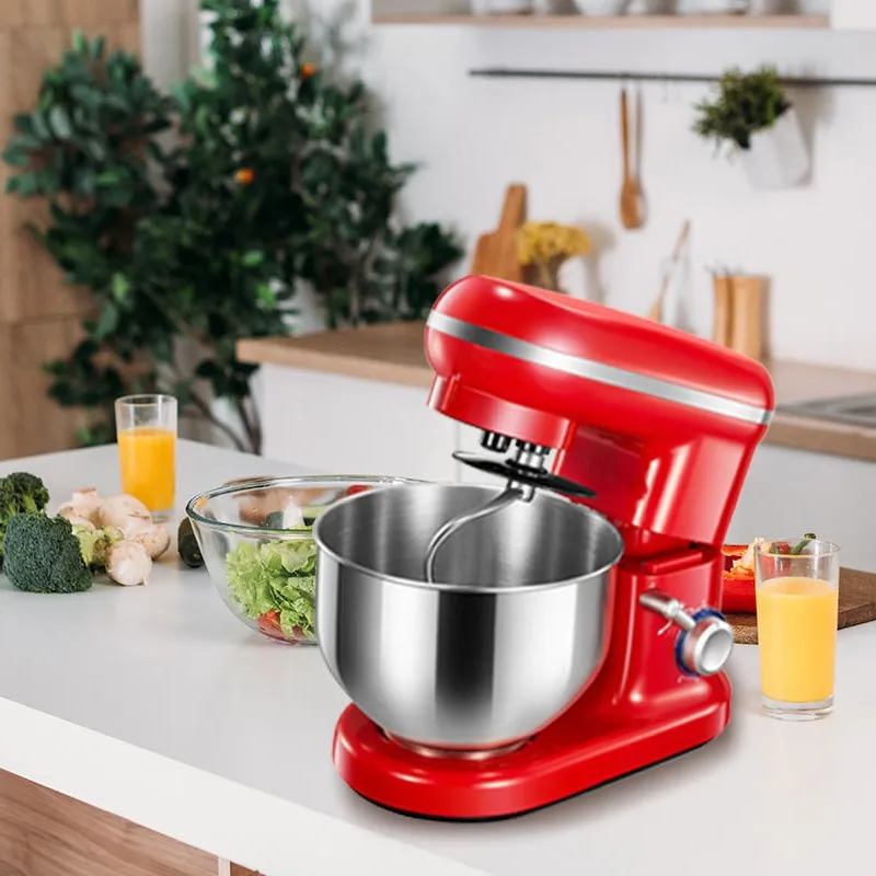 

Cross-border chef and dough machine 5L household dough kneader egg beater multi-functional mixing machine 1000W power