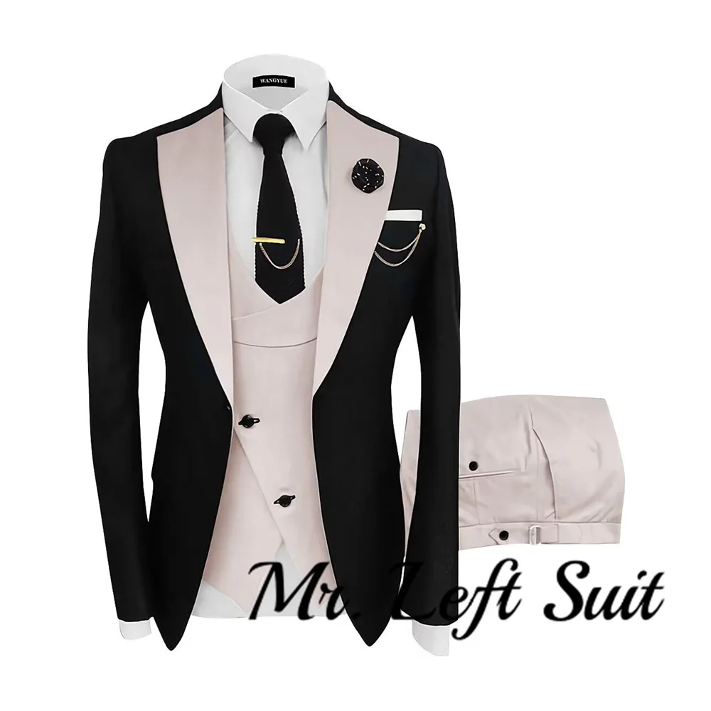 

Mens Suit 3 Piece Slim Fit Suits for Men Wedding Prom Tuxedo for Men Formal Business Suit