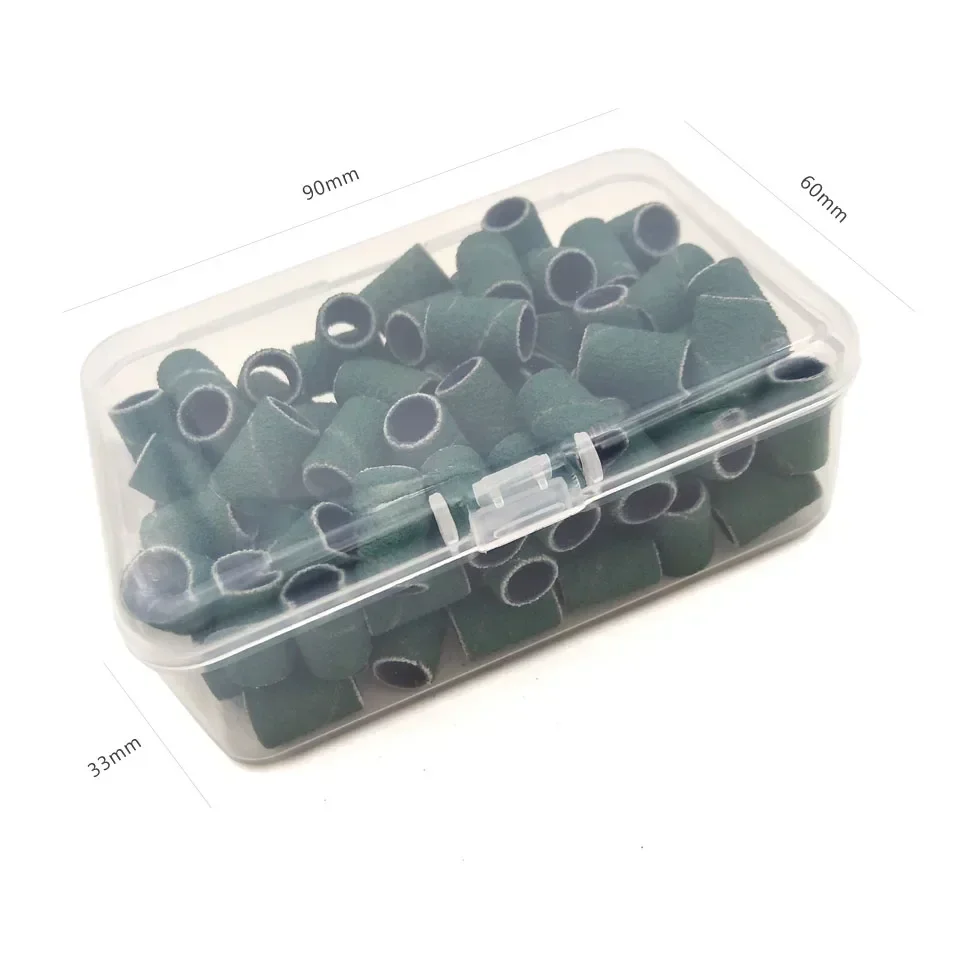 أربطة صنفرة بدون مغزل ، ملحقات مثقاب أظافر كهربائية ، أدوات العناية بالأظافر ، أدوات إزالة طلاء الجل ، way way per Box #6