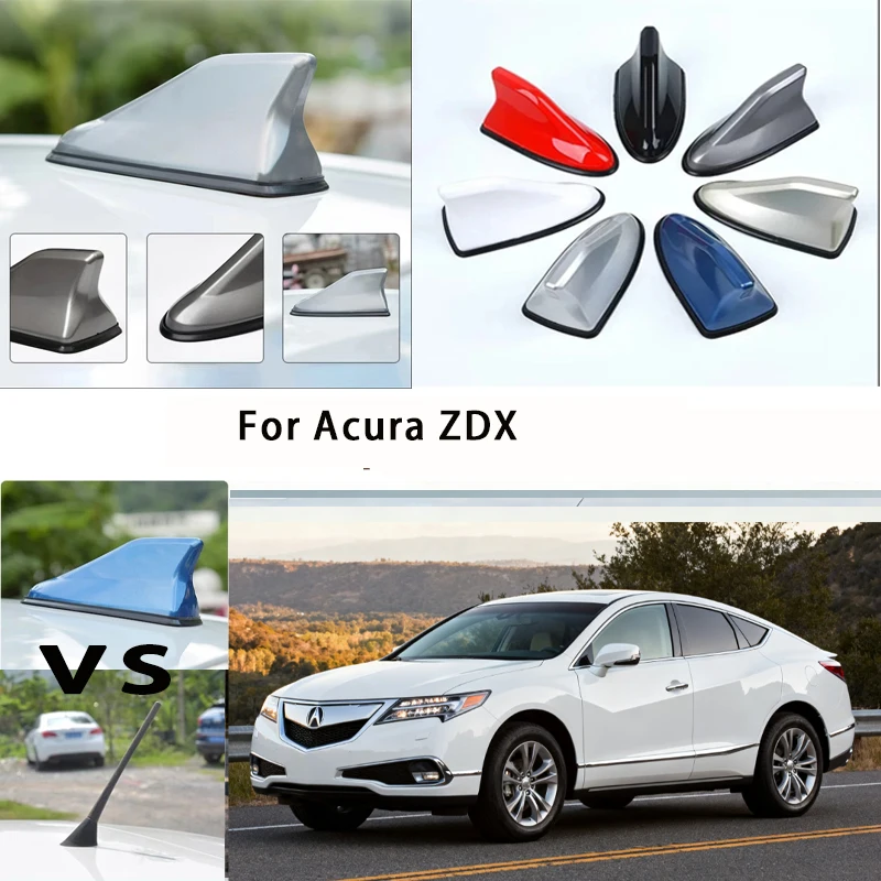 

For Acura ZDX Car Roof Top Mount Shark Fin Aerial Antenna Toppers Auto Radio AM FM Antenna Signal Amplifier Aerial