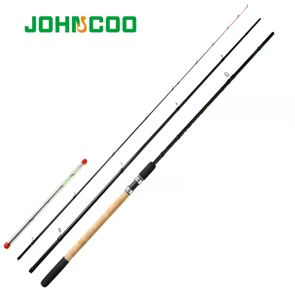 JOHNCOO-깃털 40T 카본 경량 낚싯대 3.6m 3.9m, 3 개의 다른 팁 테스트 90g 120g 150g