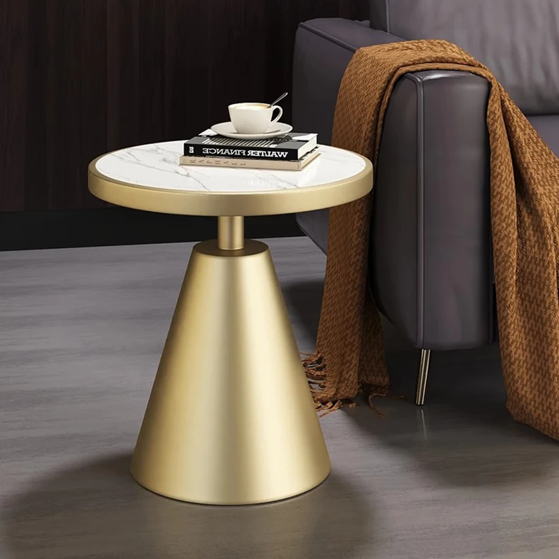 Light Aesthetic Sofa Side Table Modern Nordic Round Design Corner Tables Simple Style Tavolino Da Salotto Living Room Furniture