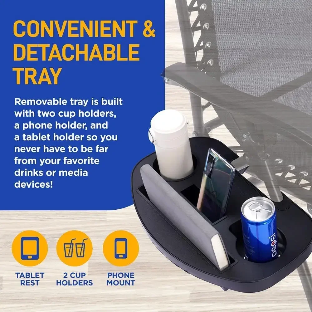 Poltrona lounge Zero Gravity, taglia unica, nera