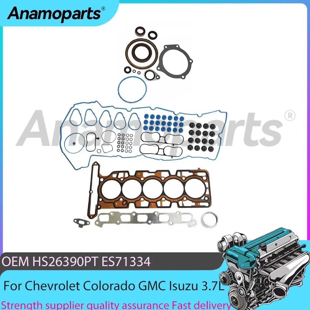 

Engine Parts Head Gasket Lower Gasket Set Fit 3.7L l5 Gas For Chevrolet Colorado GMC Hummer H3 Isuzu 3.7L LLR 07-12 HS26390PT