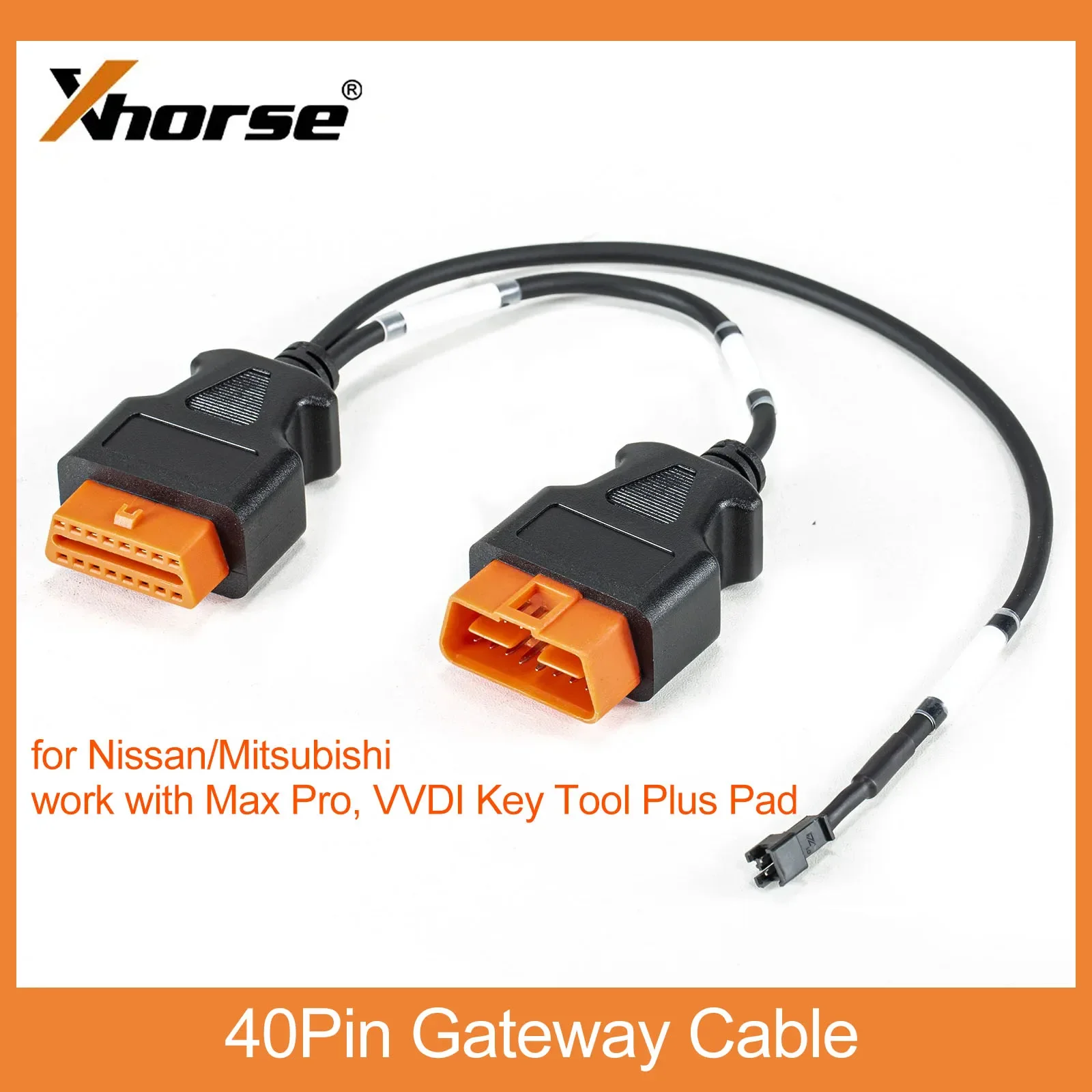 Xhorse XDKP91GL 40 Pin Gateway Cable for Nissan/Mitsubishi AKL work with Max Pro, VVDI Key Tool Plus Pad