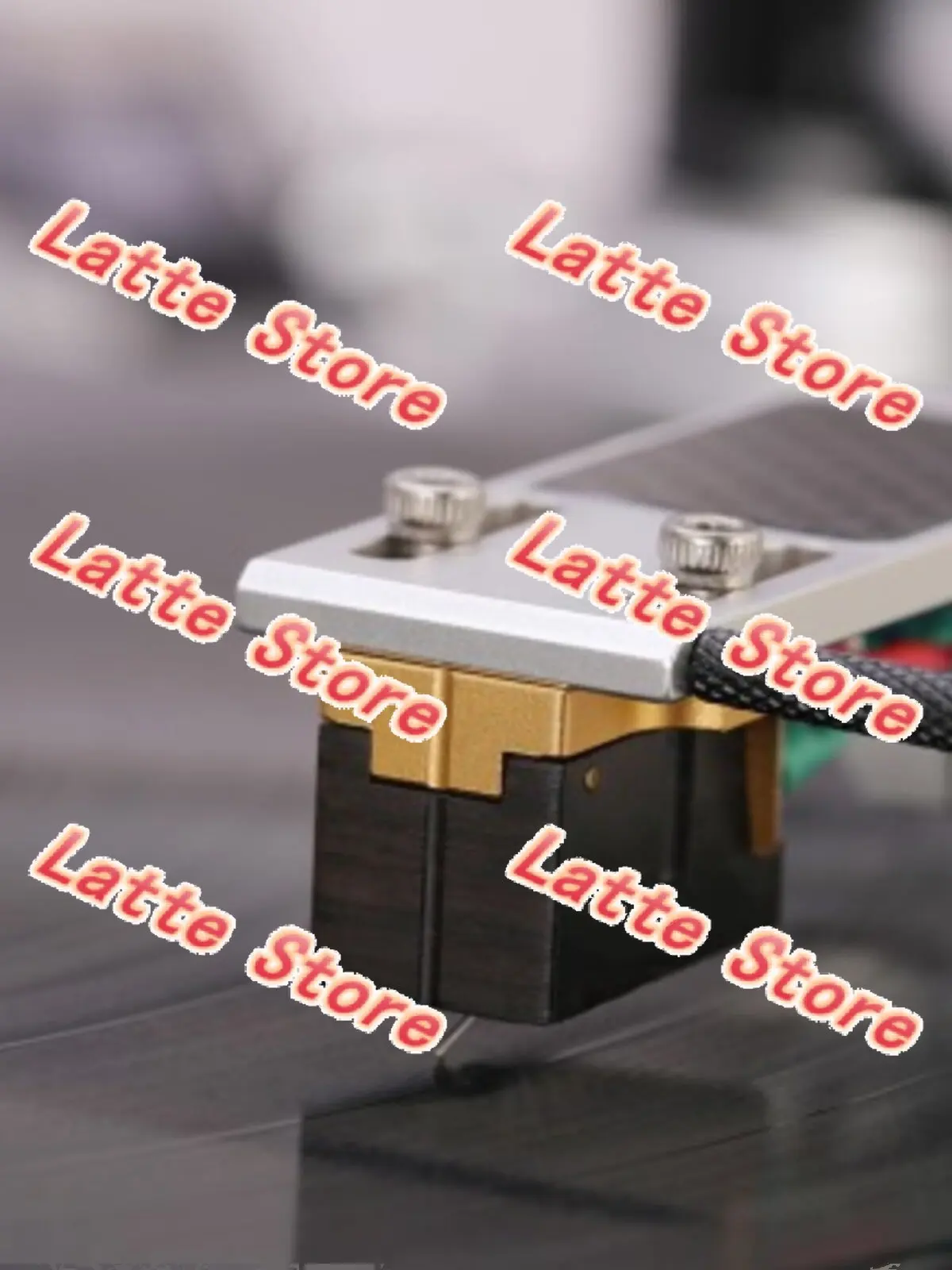 Aviation Aluminum Vinyl Headshell With Adjustable Azimuth, Universal LP Cartridge Mount Including Install Connecting Cables