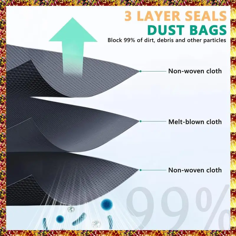 AGOUP sacs d'aspirateur pour Eufy X10 Pro Omni, X8 Pro SES Robot aspirateur sacs à poussière, sacs de Base propre de remplacement