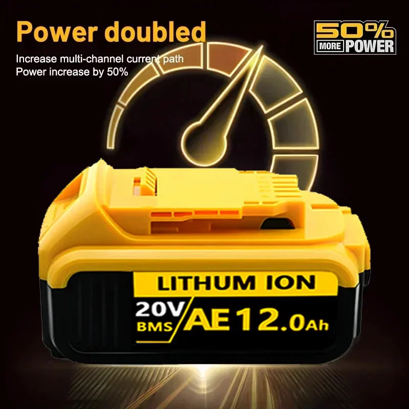 ✅6.0Ah 18V/20V For Dewalt Power Tool Battery Battery🔋  DCB200 DCB206 DCB205 DCF887 DCG405 DCD791 DCF850 DCD805 tool battery