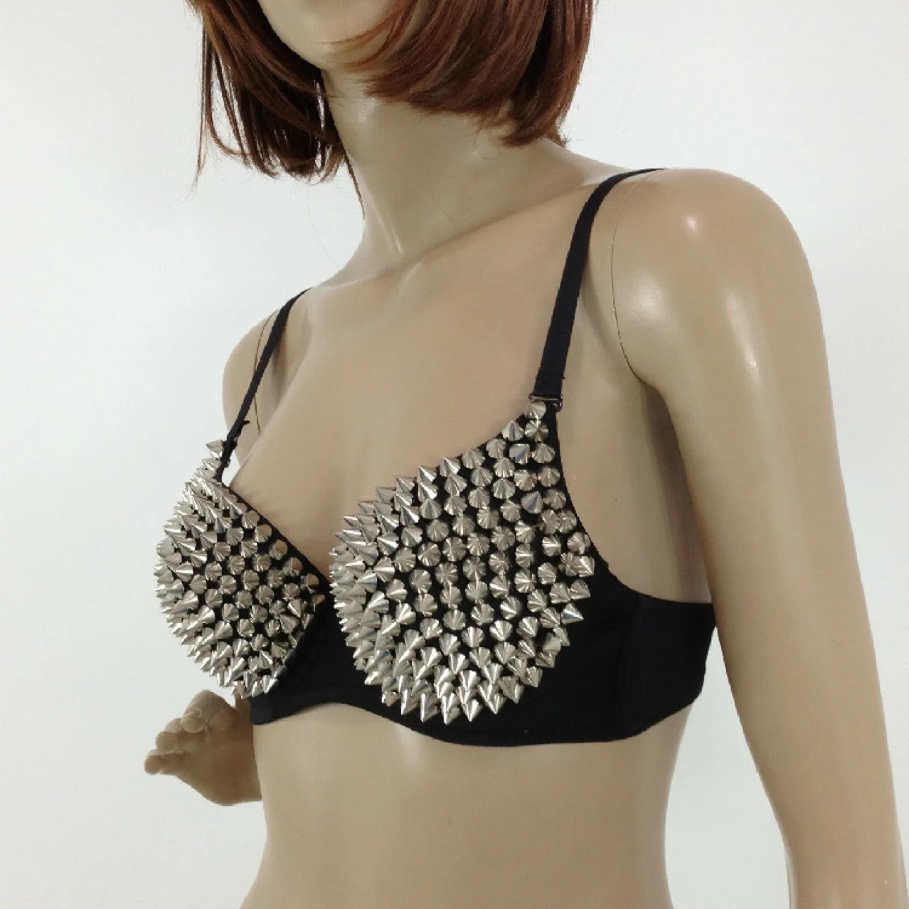 Spot Delivery LADYGAGA Studded Bra Beaded Bra Nightclub Bra Pineapple Style Underwear