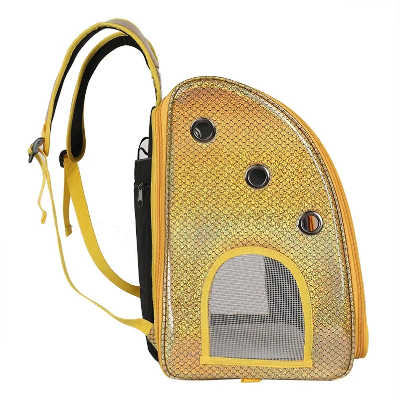 Cat Box Portable Dog Carrier Bag Puppy Travel Outing Bags 4-wheel Folding Trolley Case Breathable Pet Cat Dog Stroller Luggage