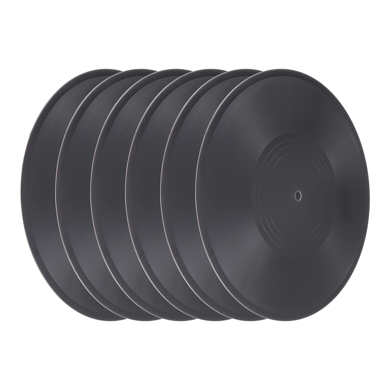 6Pcs Blank Vinyl Records for Wall Aesthetic Party Decor Vintage Studio Rock Roll Music Theme for Living Room Craft Display