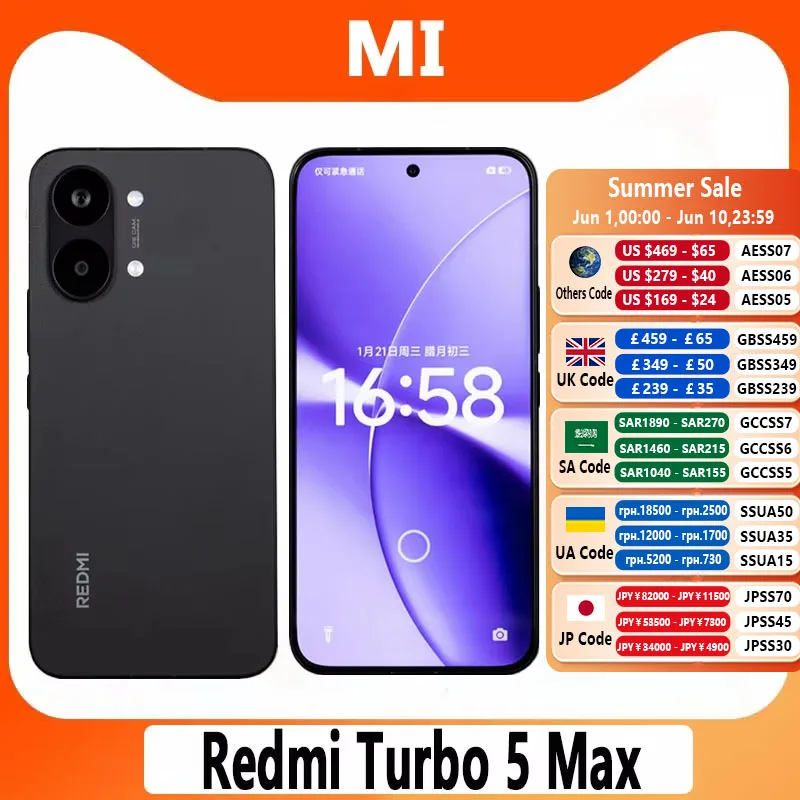 Xiaomi Redmi Turbo 5 Max 9000mAh 100W 6.83 AMOLED