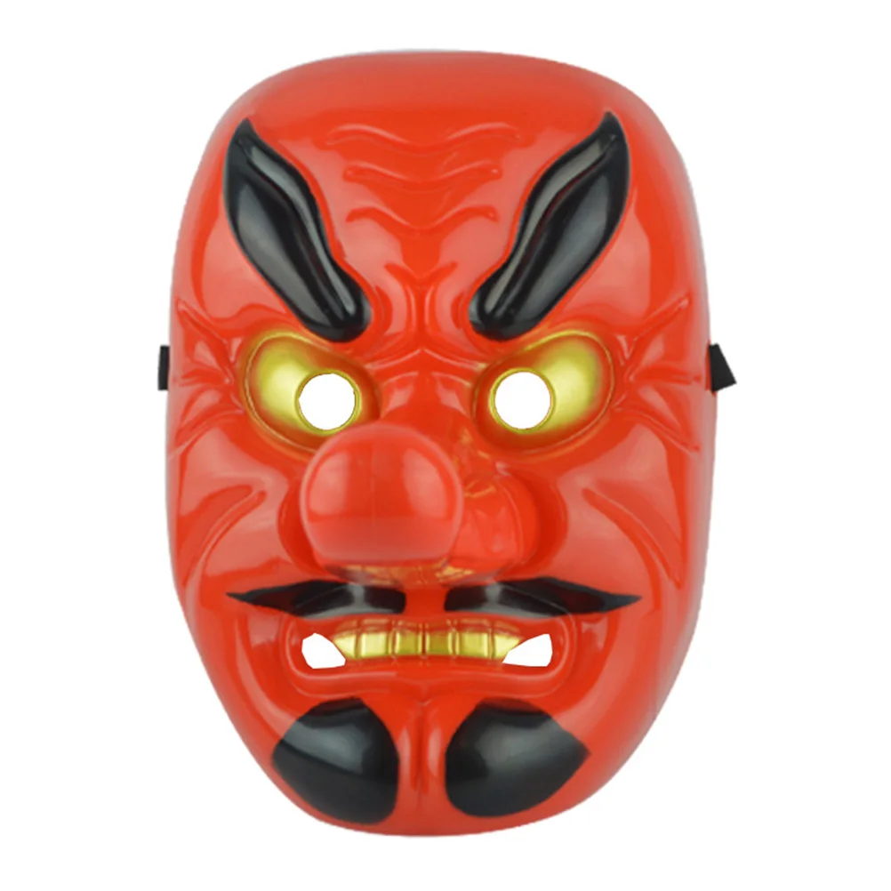 Máscara de samurái japonés para Cosplay, mascarada de teatro, suministros para fiesta de mujer, maquillaje Tengu para hombre