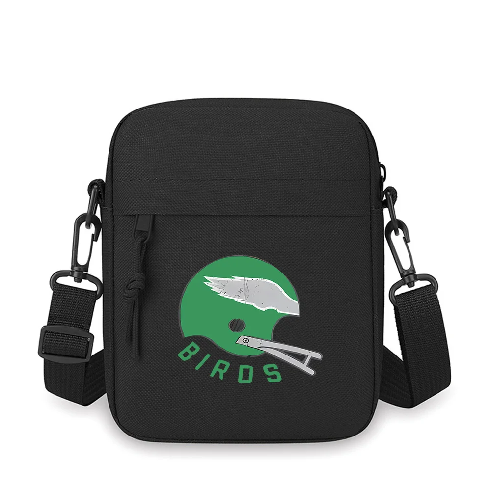 Football helmet wing  Men Crossbody Bag Single Shoulder Women Cartoon Anime Film Printing Design Unisex