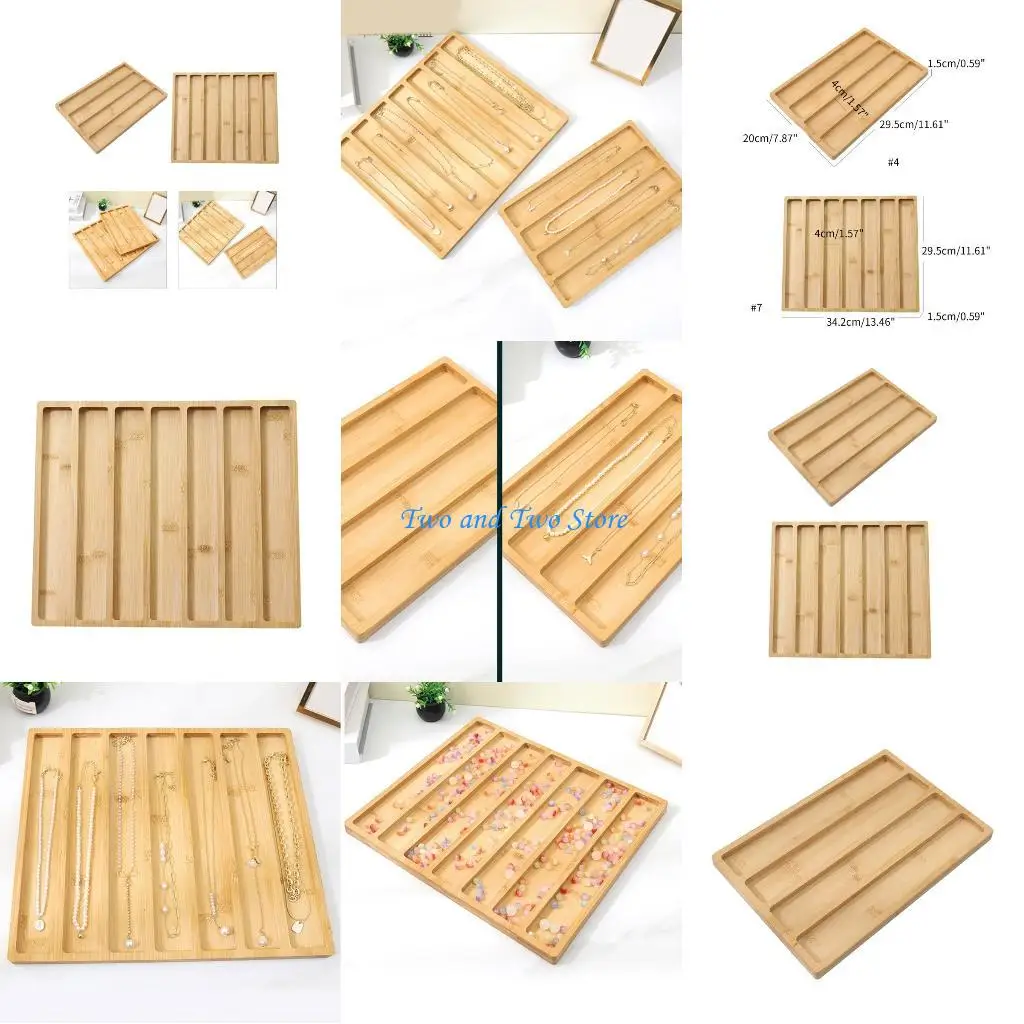 

HX6F Necklace Plate Beading Trays Material for Organizing and Displaying