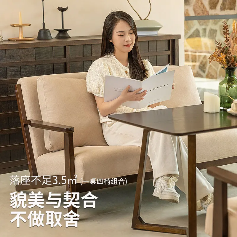 Modern online celebrity tea shop coffee shop commercial negotiation reception double deck sofa baking dessert shop tables and