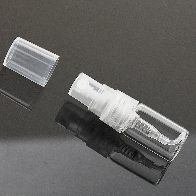 20/30/50/100pcs 2ml 3ml 5ml 10ml Mini Transparent Glass Perfume Bottle Atomizer Empty Glass Vials Mist Spray Glass Travel Bottle