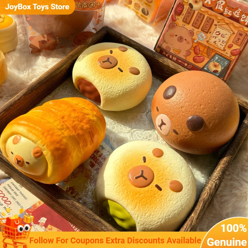 Nuevo Juguete Blandito de Capibara en Caja Sorpresa, de Levantamiento Lento, Suave para Apretar, Antiestrés, Juguete Sensorial Terapéutico, Regalo Adorable