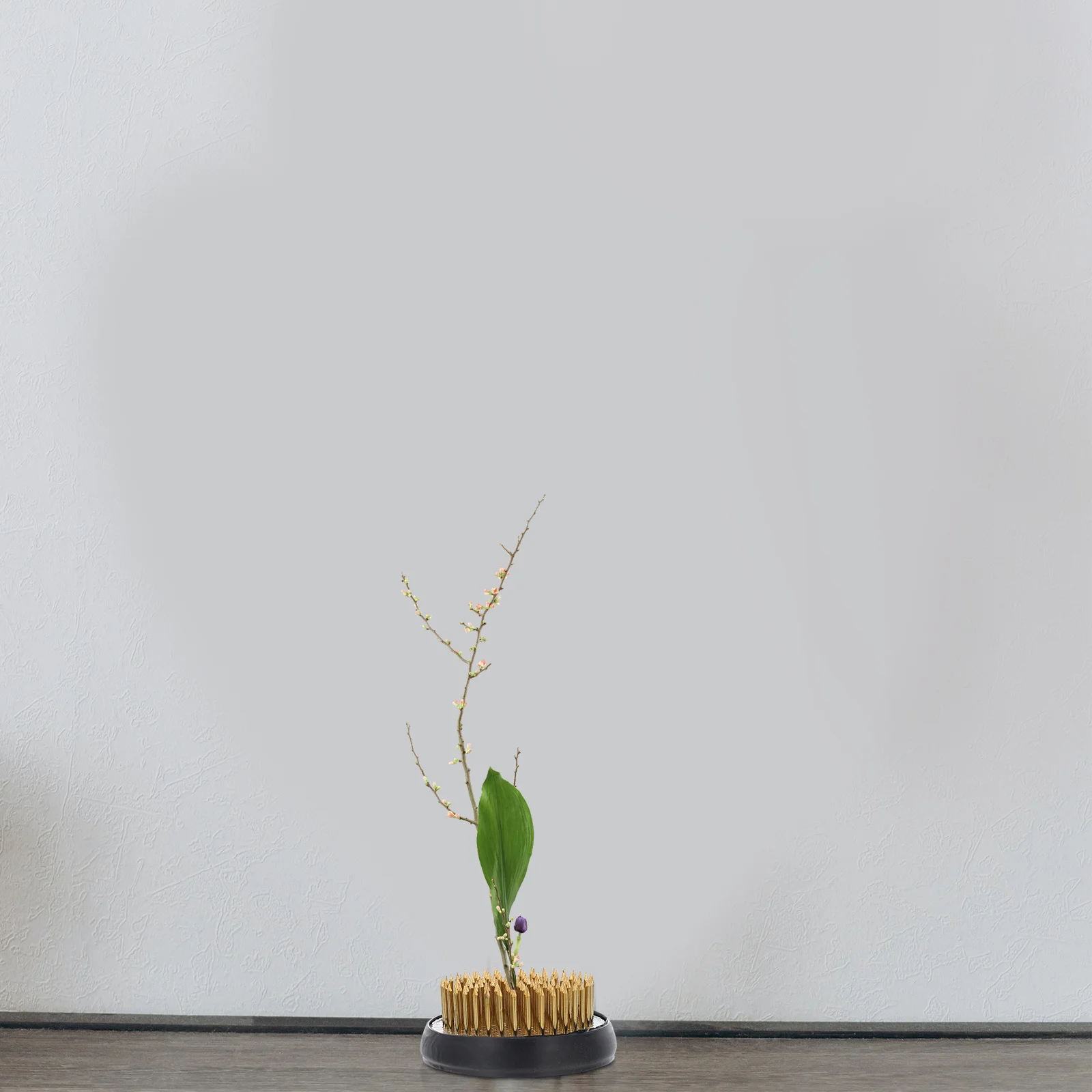 

2 pcs Copper Floral Arrangement Pin Holder Dense Needle Design Long Lasting Flower Fixation Base For Diy Flower Art Stable