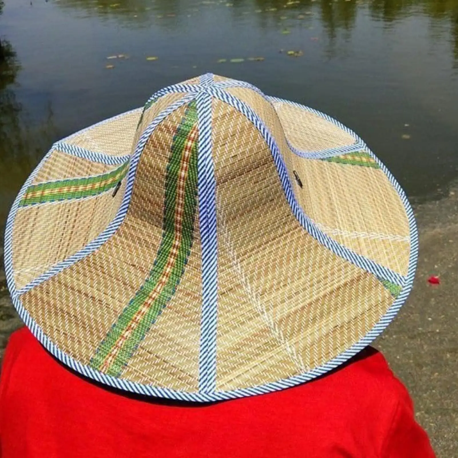 Sonnenschutz-Strohhut für draußen, breitkrempiger, faltbarer Strohhut, lässiger, atmungsaktiver Fischerhut, Sonnenschutz-Strohhut