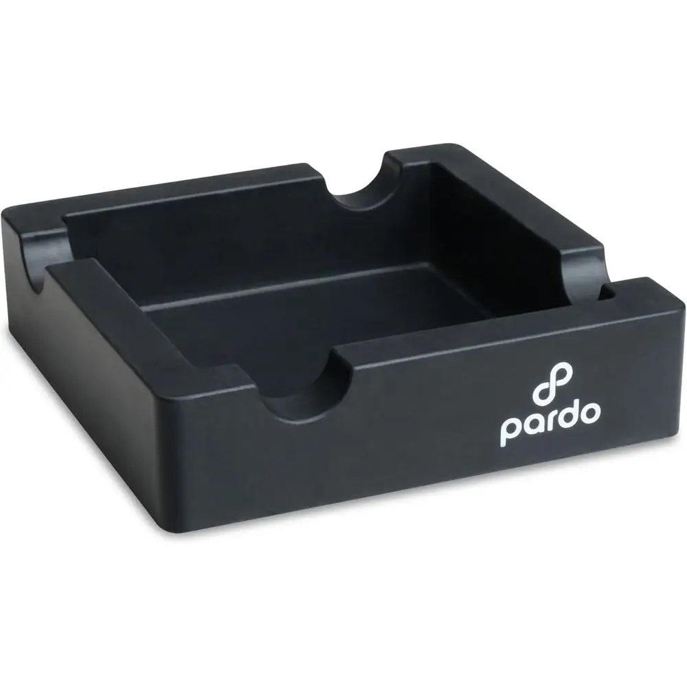 

Durable Large Ring Gauge Square Black Ashtray - 4 Cigar Holders - Suitable for Indoor and Outdoor Use