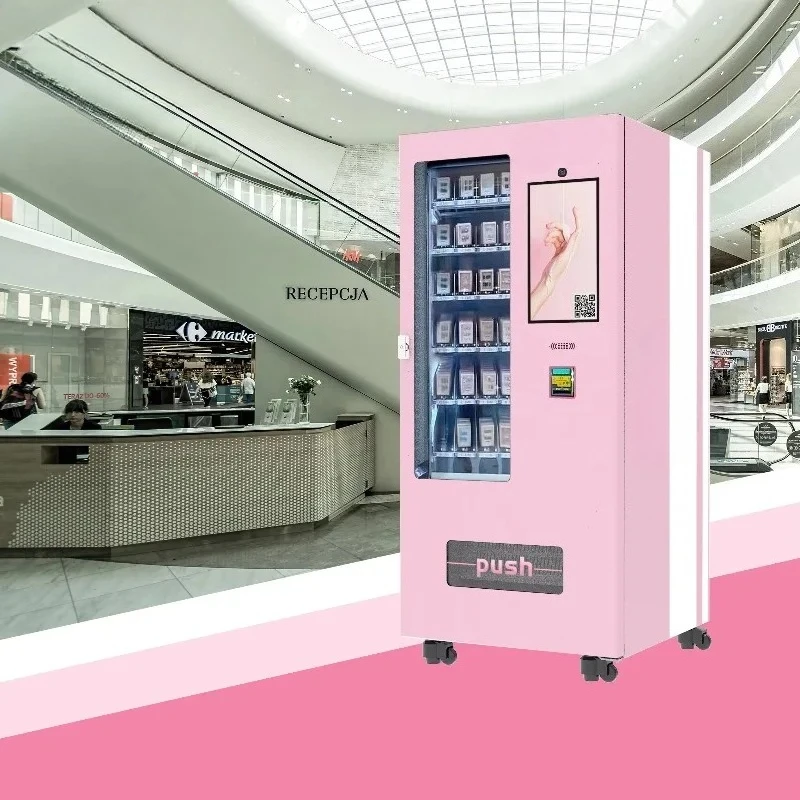 Cost Effective 24H Automatic Manicure Vending Machine Age Verification Design For Nail Art Supplies
