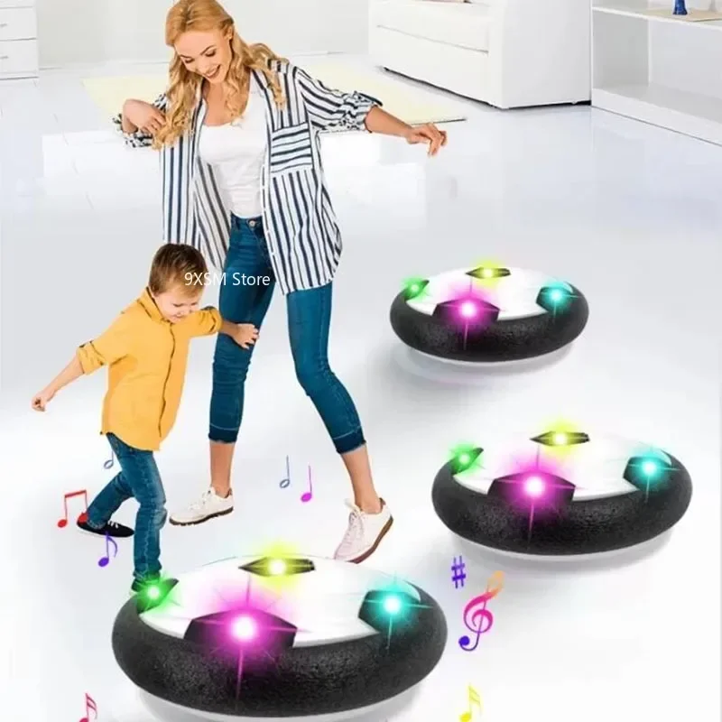 Fútbol flotante, fútbol interactivo para niños, juguetes deportivos interactivos eléctricos para interiores para padres e hijos, pelota de fútbol flotante LED