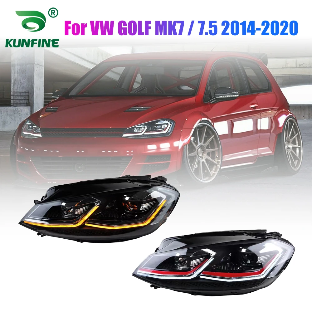 Pair of Car Styling Car Headlight Assembly For VW GOLF 7 7.5 2014-2017 LED Head Lamp Car Tuning Light Parts Plug And Play