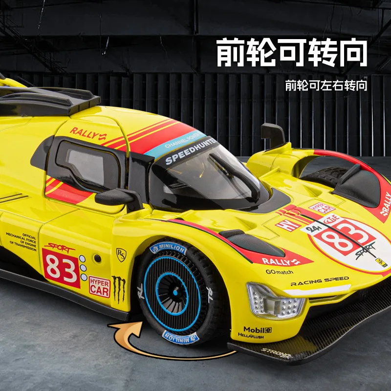 High Detail 1:22 499P Le Mans Hypercar Diecast Alloy Model Collectible Ornament Present For Auto Lovers