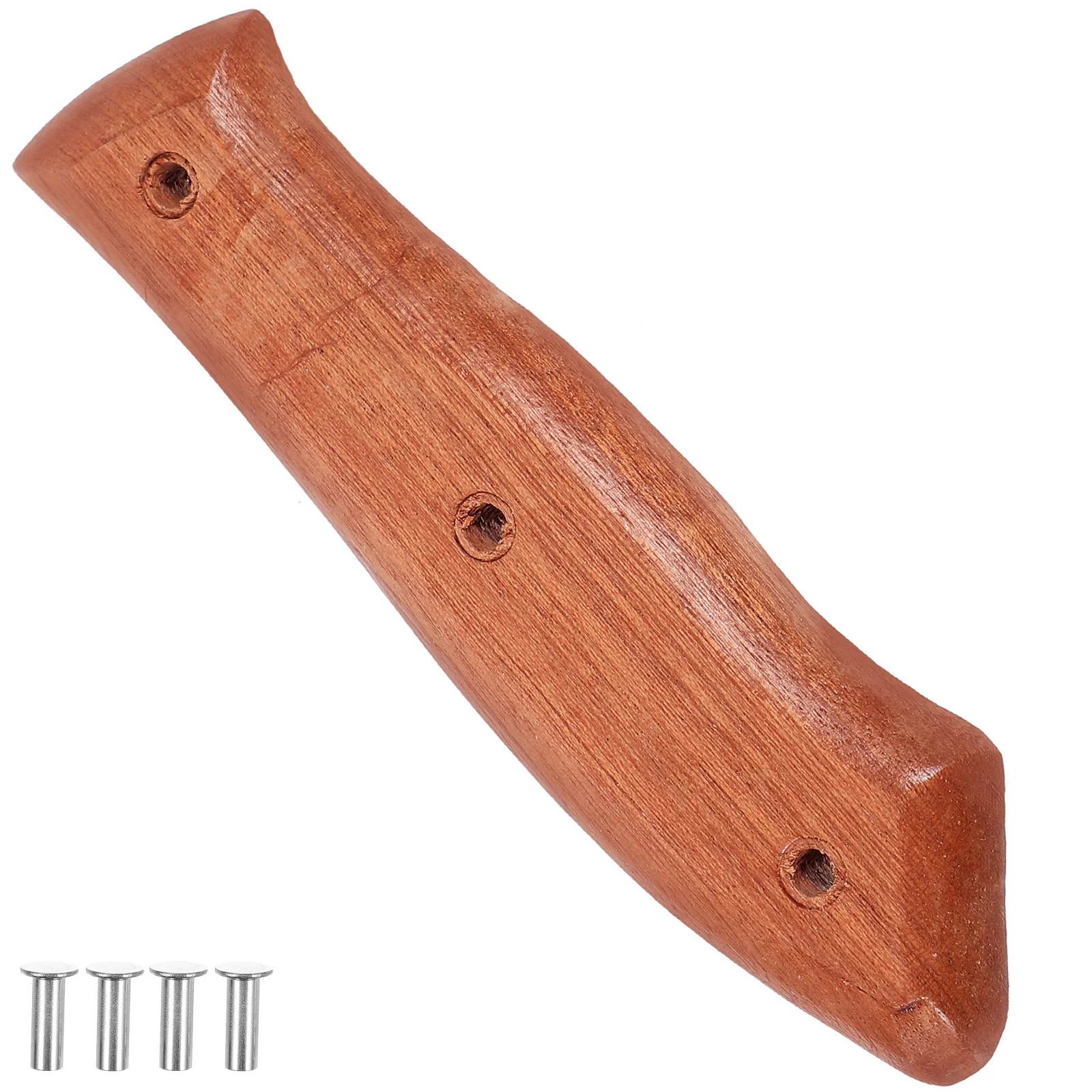 2 Pcs Kitchen Knife Handle for Handles Wooden Replacement Repair Home Accessories