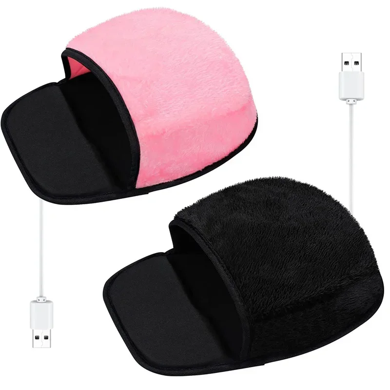 New USB Heated Mouse Pad Hand Warmer Treasure Winter Thickened Warm Mouse Cover Office Desktop Hand Warmer Pad