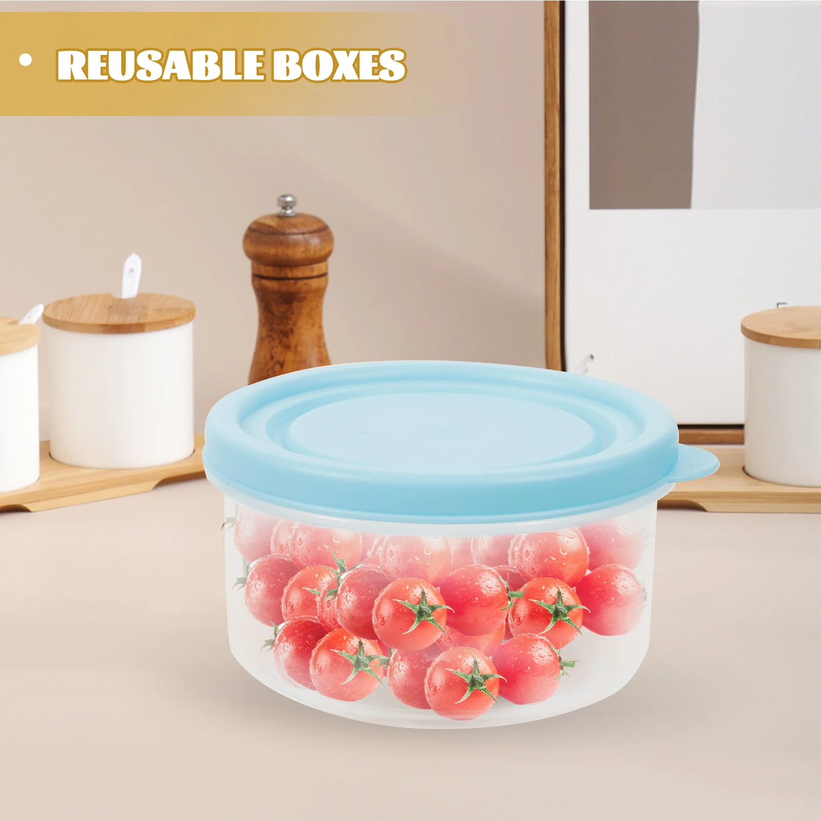 

12pcs Stackable Food Storage Boxes Reusable Leak-Proof Fresh Keeping Container For Fruits Nuts Yogurt Salad Portable Kitchen