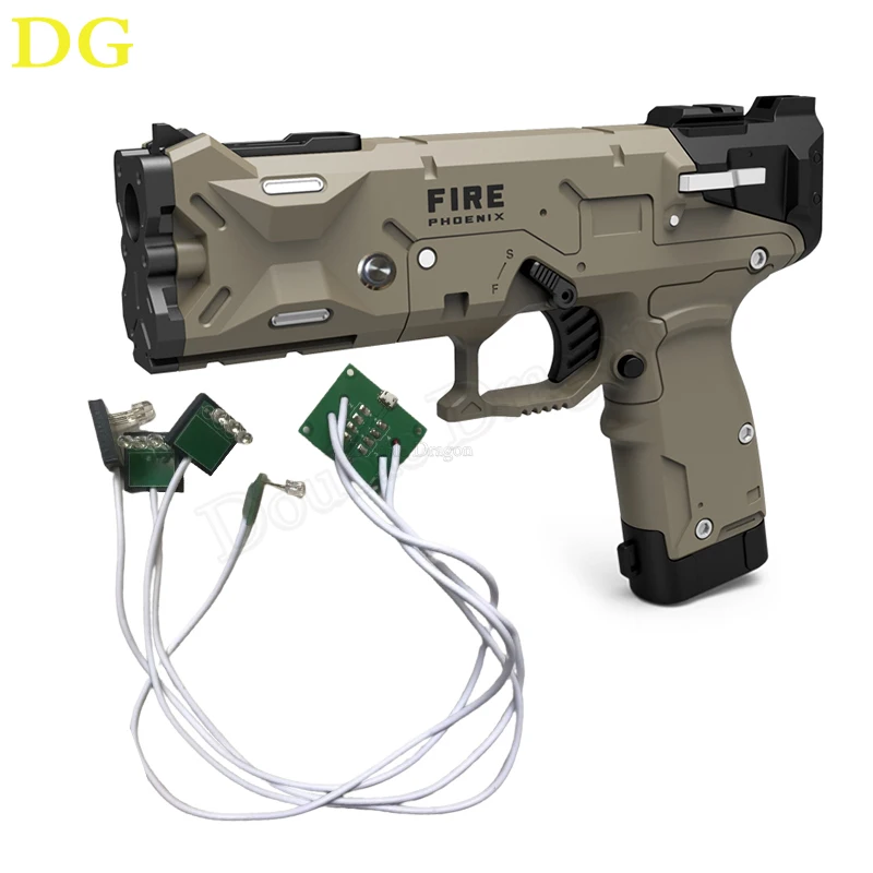 Fire Phoenix Light Gun With 4 LED Sensor Motor Vibration and Recoil USB DIY Arcade Game for PC Emulator Shooting Gamepad